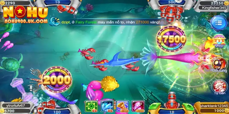 Các loại cá và phần thưởng cực hấp dẫn